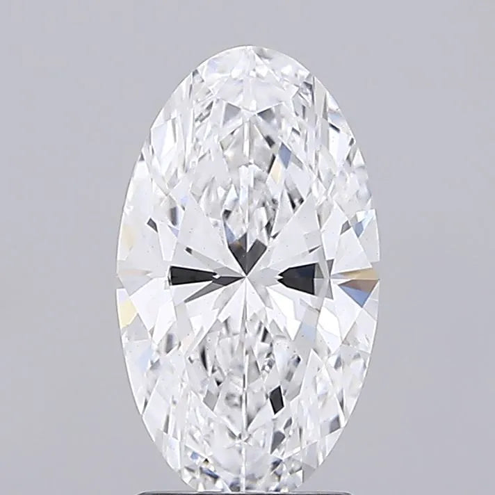 2.05ct Oval Lab Grown Diamond (Colour D, Clarity VS2, IGI Certified)