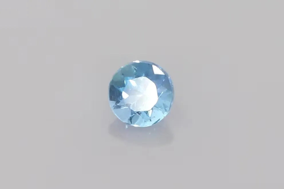 0.26ct Round Natural Aquamarine (Colour Blue, Clarity Eye Clean, Cut Faceted)