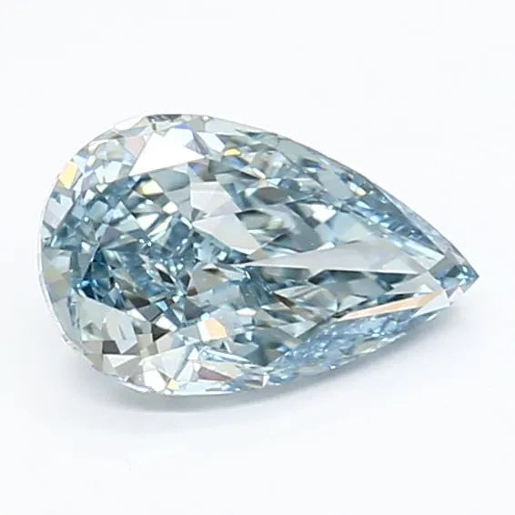 1.03ct Pear Lab Grown Diamond (Colour Fancy Vivid Blue, Clarity VS1, IGI Certified)